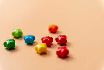 Obraz premium カラフルな星のお菓子