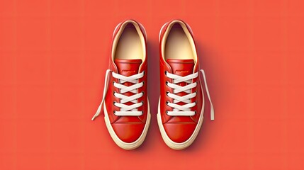 Sneakers on a colorful background with fashion style and sport spirit generated by AI - obrazy, fototapety, plakaty