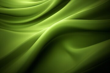 Obraz premium Soft wave elegant nature green texture Generative AI