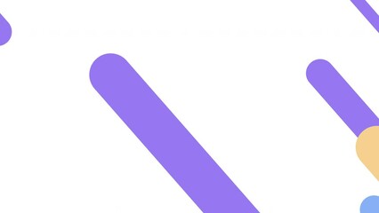 Simple animated round lines abstract background loop with modern colors