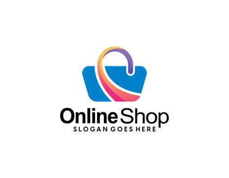 Shopping Cart, Electronic commerce, Shop Logo Vector Inspiration