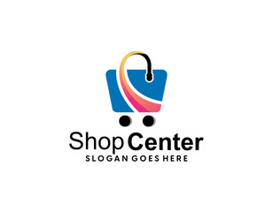 Modern gradient e commerce-logo-collection