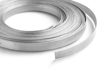 Aluminum Tape Strip Coil on white background