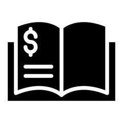 business book glyph 