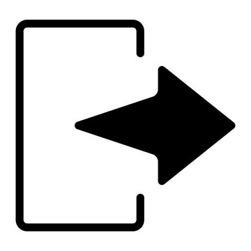 log off glyph icon
