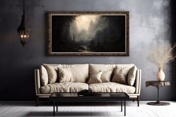 Modern interior design of a living room. Ai gerated