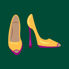 Vector.shoes, heels,Doodle, heeled shoes, footwear, fashion, trendy, sandals, Print For Textile,Web Design,Social Media.Hand Drawn.boots, legwear, legs, chic, elegant, sexy, set, collection, glamour.