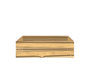 Wooden boxes for fruit and vegetables.