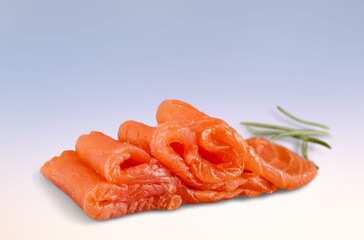 Fresh red tasty fish fillet