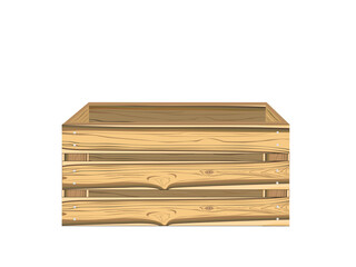 Wooden boxes for fruit and vegetables.