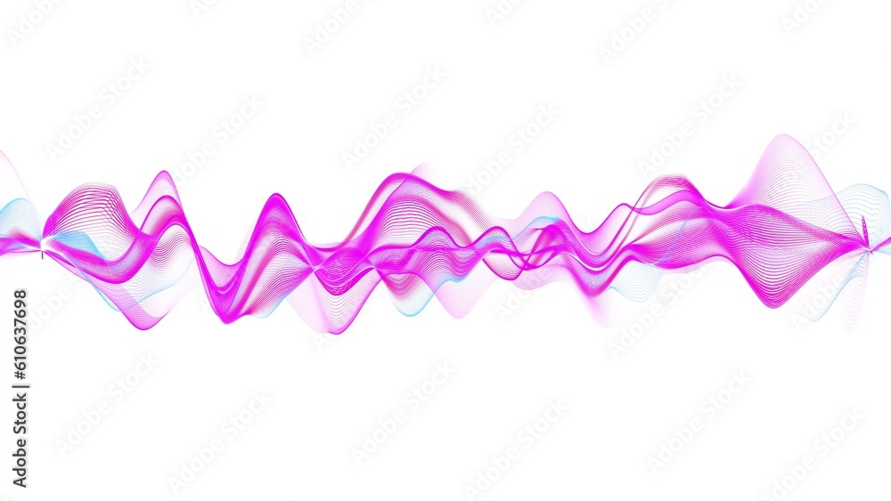Poster dynamic energy stream. abstract wave energy background. fractal light field with particles and turbu