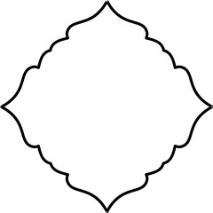 Islamic Arch Frame, Aesthetic Frame, Islamic Border, Islamic ornament 