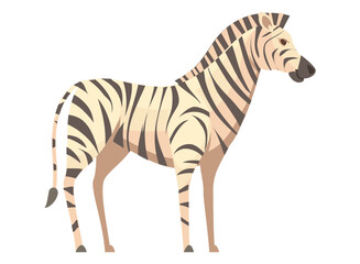 Fototapeta na wymiar illustration of a very dashing zebra cartoon image