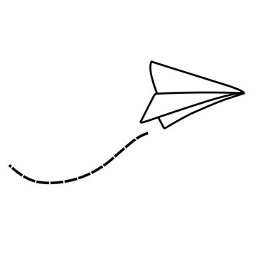 Paper airplane line