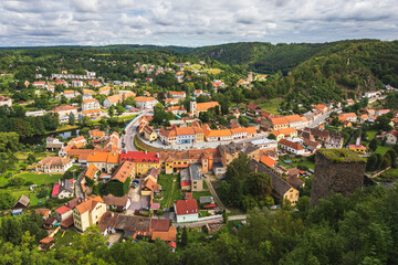 Obraz premium Church in the historic centre of Vranov nad Dyji