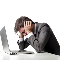 businessman with headache