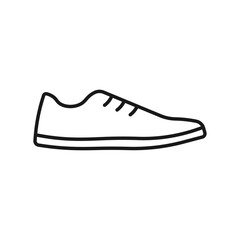 Sneakers icon in line style.
