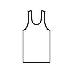 Shirt outline icon. Shirt simple line icon.