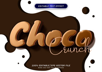 International choco day text effect editable