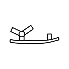 Summer Sandal line icon for web.