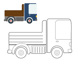 Coloring book for kids, cartoon monsters, aliens. Vector illustration on a white background. © Владимир Маевский