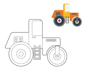 Coloring book for kids, cartoon monsters, aliens. Vector illustration on a white background.