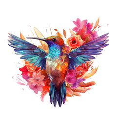 Beautiful Colorful Hummingbird Bird - 610652065