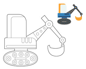 Coloring book for kids, cartoon monsters, aliens. Vector illustration on a white background.