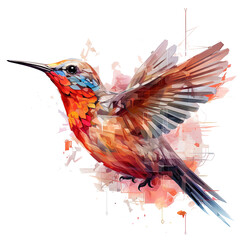Beautiful Colorful Hummingbird Bird - 610652254