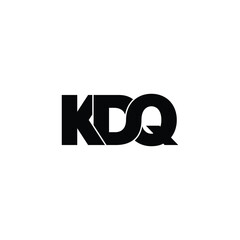 KDQ letter monogram logo design vector