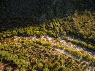 A river runs through it
