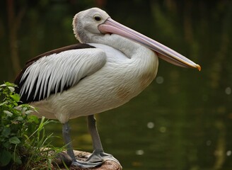 pelican in the zoo