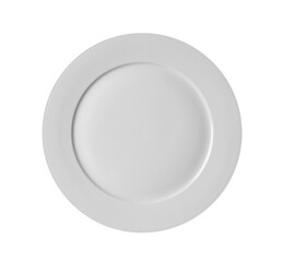 white plate on transparent png