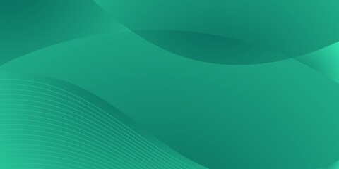 abstract green background with waves for business