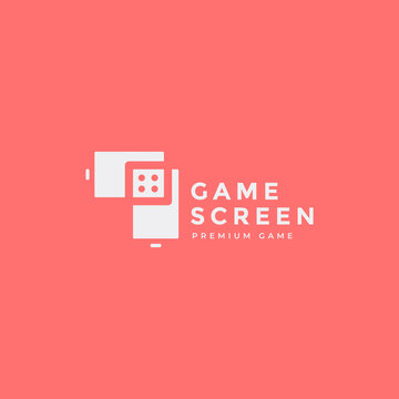 screen game logo digital vector design graphic illustration