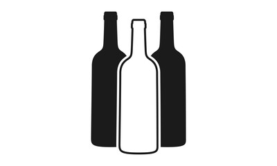 wine bottle logo