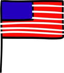 American National Day flag