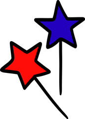 American National Day stars