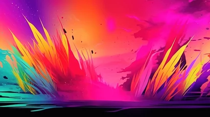 Foto op Canvas abstract colorful background with clouds HD 8K wallpaper Stock Photography Photo Image © Ahmad