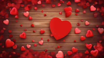 corações vermelhos dia dos namorados 