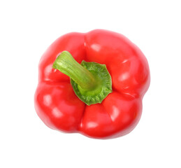 Sweet red pepper.on transparent png.