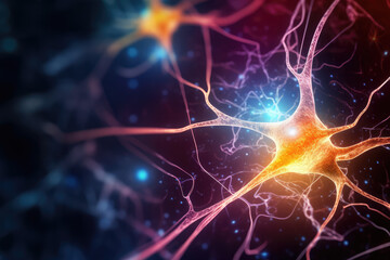 Neurons in the human body.