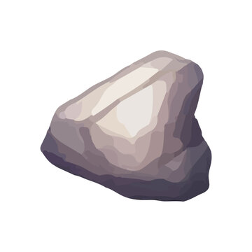 Cartoon jewelry stone for game achievement and currency, icon of colored shiny crystal.