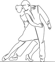 man and woman dancing