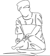 woman cooking thanksgiving turkey