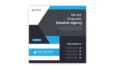 Digital Marketing social media post template. Social media post design, Web banner design.  Instagram post template.