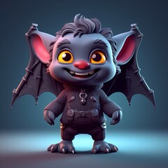 Cheeky Gargoyle Cartoon Character with a Twist
