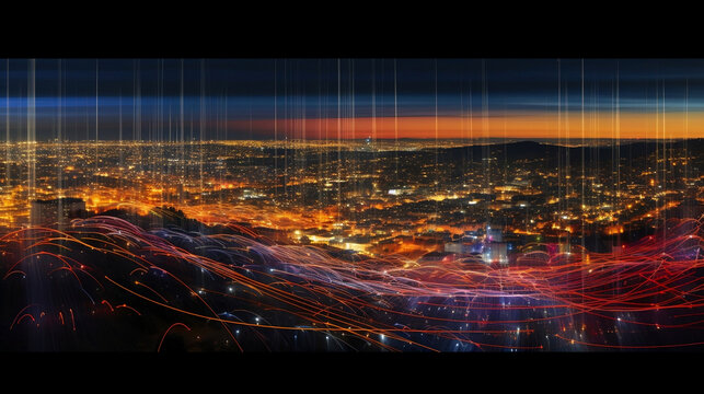 Twilight Glimpse of Large-Scale Data Visualization: A Vivid Display of Computational Science's Power and Scope. Generated AI