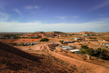 view of the city of coober pedy