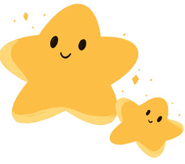 Two stars, mom and baby star 